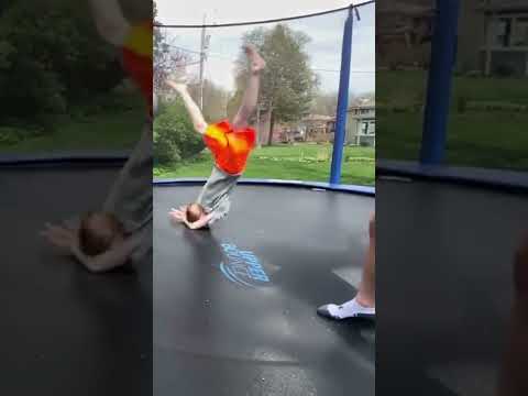 Kid breaks neck on trampoline #recommended #trampoline #injury #fyp #crazy #funny #viral
