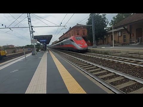 Transito del Frecciarossa con varie sfanalate!!