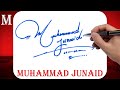 Muhammad Junaid Name Signature Style | M Signature Style |Signature Style of My Name Muhammad Junaid