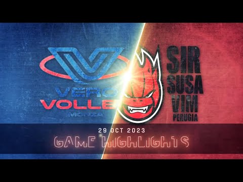 Vero Volley Monza vs. Sir Susa Vim Perugia - VBW - SuperLega - Match Highlights
