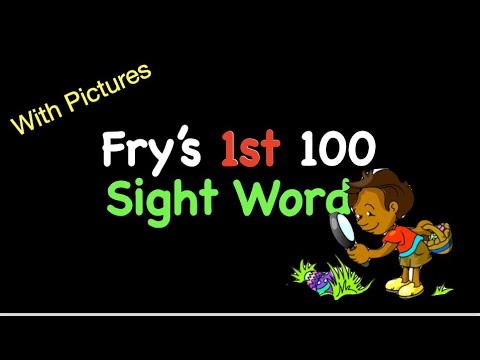 Fry's 1st 100 Sight Words With PICTURES