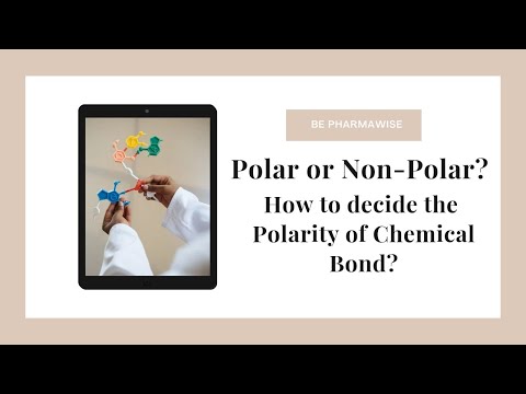 Polar & Non-Polar Molecules.. How to decide the nature of chemical bond? #BePharmawise