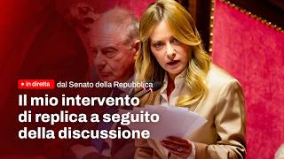 🔴 Il mio intervento di replica a seguito della discussione in Senato