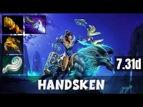 HANDSKEN Mirana BOTTOM LANE Gameplay | Dota 2 Full Game