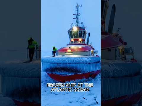Frozen Ship At Atlantic Ocean #atlanticocean #frozen #ship
