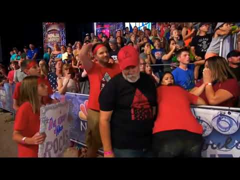 Adam Rayl's Shocking Stage 2 Fail - American Ninja Warrior 2018