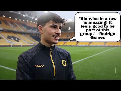 SIX WINS IN A ROW IS AMAZING! RODRIGO GOMES REACTS TO WOLVES 3-0 WIN VS LEICESTER CITY | POST MATCH