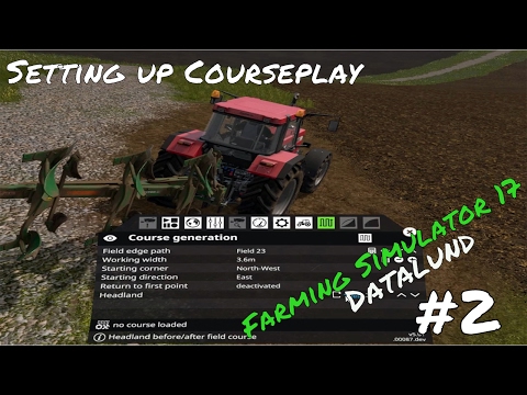 FS17 - Setting Courseplay for plowing plus I do some baling