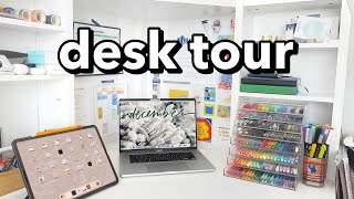 desk tour | organized & aesthetic 💫