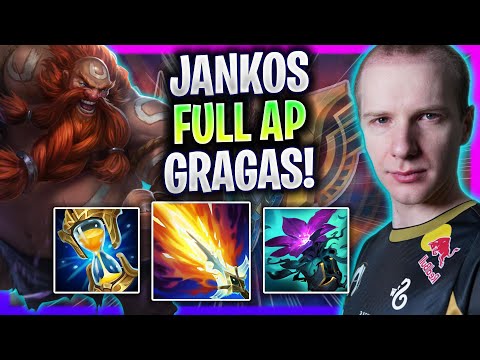 JANKOS PLAYS FULL AP GRAGAS JUNGLE! - TH Jankos Plays Gragas Jungle vs Fiddlesticks! | Season 2024