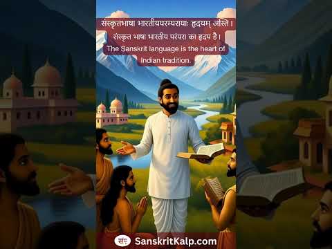 The Sanskrit language is the heart of Indian tradition.