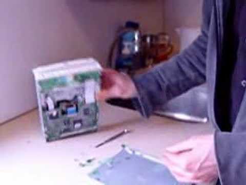 Exploding cd in cd/dvd drive.