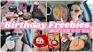 Birthday Freebies 2025 🎂 | Everything I Got for FREE (Food & Items!)