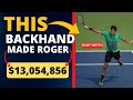 Roger Federer's $13 Million Backhand Transformation