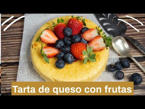 Tarta de queso con frutas