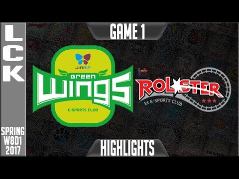 Jin Air Greenwings vs KT Rolster Highlights Game 1 - LCK Week 8 Day 1 Spring 2017 JAG vs KT G1