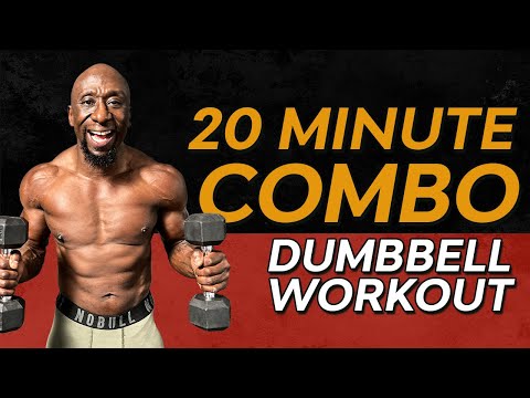 20 Minute Home Dumbbell Combo Workout | Build Lean Muscle | Burn Fat