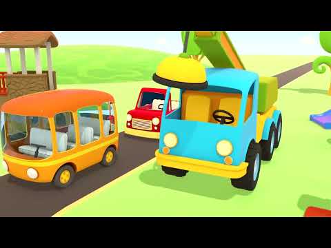 Sing with Leo! Car Cartoons for Kids & Baby Songs. The Tow Truck & Street Vehicles