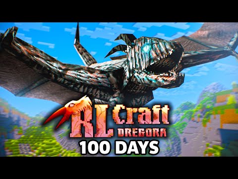 I Spent 100 Days in RLCraft DREGORA in Minecraft!