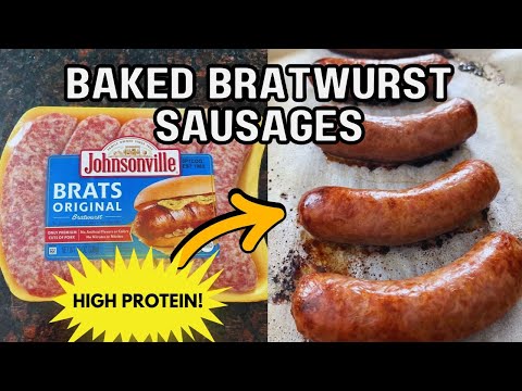 Brats In The Oven! 🌭 Juicy Baked Bratwurst Sausage Recipe, So Easy, Dinner Ready In 25 Minutes! 🍽️