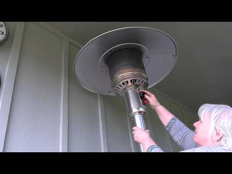 Grandma quickly fixes propane heater that won't stay lit