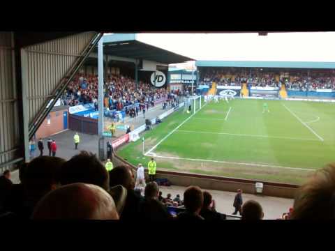 Bury v Southend, teams coming out.