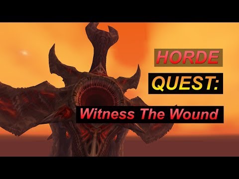 Quest: Witness The Wound - Battle for Azeroth (BETA) - HORDE Silithus Questing - WoW