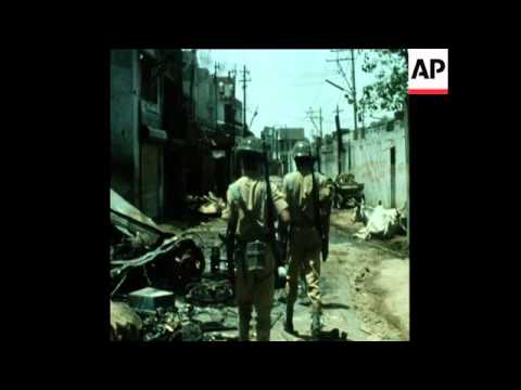 SYND 07/05/74 AFTERMATH OF RIOT