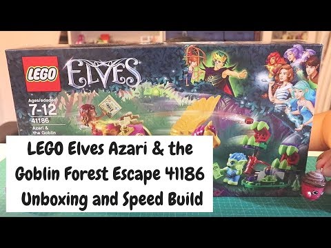 LEGO Elves Azari & the Goblin Forest Escape 41186 - unboxing and speed build