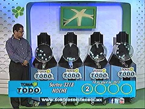 Sorteo Toma Todo # 3318 del 28 de Abril de 2013 (Noche).