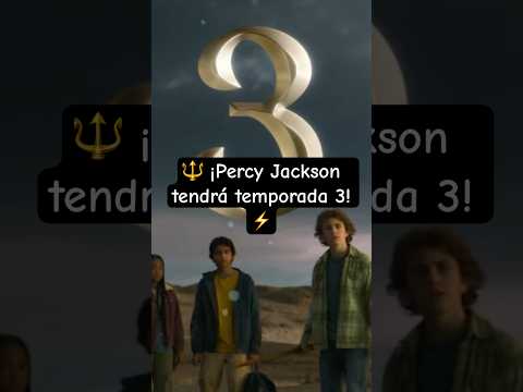🔱 ¡Percy Jackson tendrá temporada 3! ⚡️#percyjackson #percyjacksonandtheolympians #disneyplus #d23