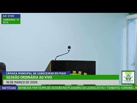 SESSÃO ORDINÁRIA 16 DE MARÇO