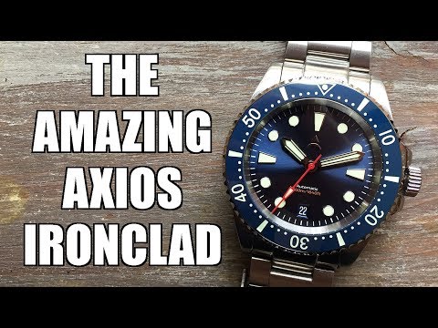 "Now Comes The Reign Of IRON!" Axios Ironclad Deep Blue Automatic Diver Review - Perth WAtch #269