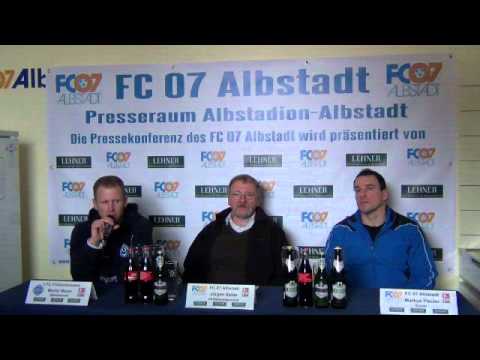 Pressekonferenz zur Partie FC 07 Albstadt - 1. FC Frickenhausen