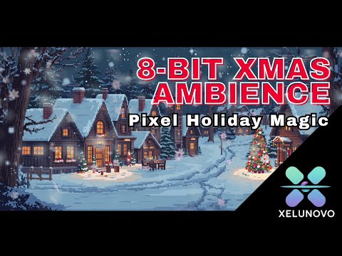 8 Bit Xmas Ambience Cozy Retro Holiday Chill Music for Relaxing & Focus Pixel Snow Night