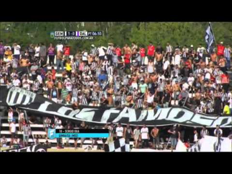 Gol de Oga. Gimnasia (M) 1 - Villa Dálmine 0. Fecha 42. Primera B Nacional 2015. FPT.