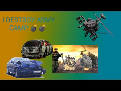 I destroy the army camp 💣⛺| rope hero vice town| Amry town destroyed