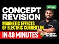 Class 10 CBSE Physics Concept Revision Magnetic Effects Of Electric Current In 48 Minutes Xylem