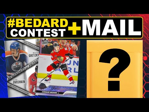 HUGE CONNOR BEDARD CONTEST + Hockey Cards Mail Opening