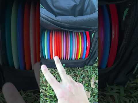 How many discs can I fit in this disc golf bag? 🥏 #discgolf  #discgolfneversleeps