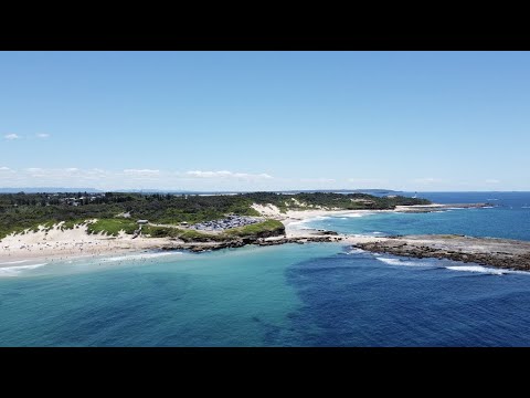 Aerial footage of Soldiers Beach
