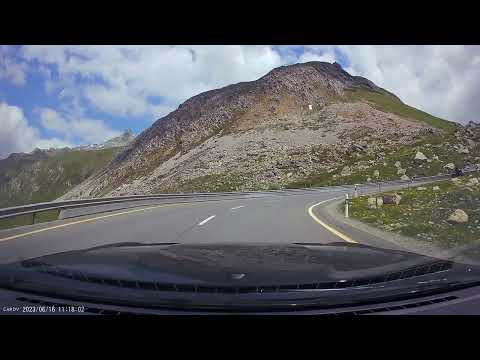 Driving in Switzerland - Julierpass - From Bivio to St. Moritz - Alpine Road