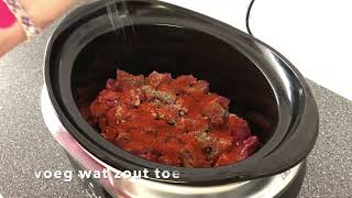 Chili met rundvlees uit de slowcooker / Crockpot