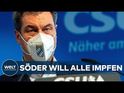 VOR CORONA-IMPFGIPFEL: Markus Söder fordert Aufhebung der Impfreihenfolge und Impfung von Schülern