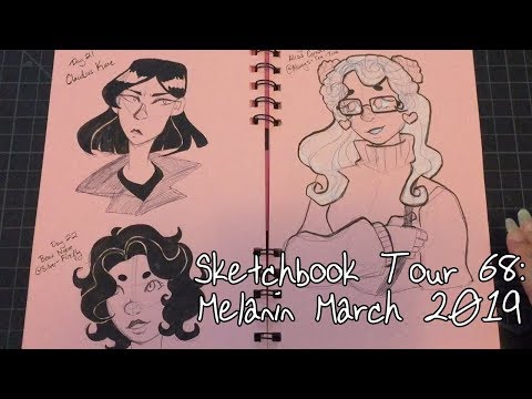 [Sketchbook Tour 68] Melanin March 2019
