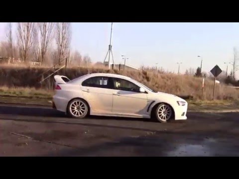 KJS 19 Świąteczny Puchar Forda 2015 - Rafał Grzywaczyk / Monika Grzywaczyk - Mitsubishi Lancer EVO X