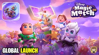 Disney Magic Match 3D - Global Launch Gameplay (Android/iOS)