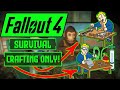 Can I Beat Fallout 4 Survival Difficulty With Only Crafting?! | Fallout 4 Survival Challenge!