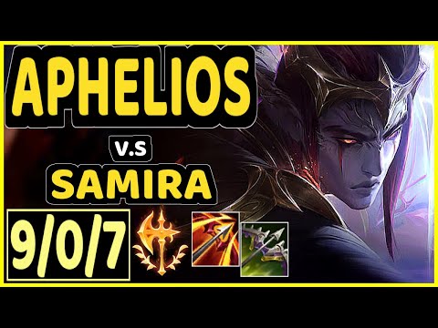 DOUBLELIFT (APHELIOS) vs SAMIRA - 9/0/7 KDA BOTTOM ADC GAMEPLAY - NA Ranked MASTER