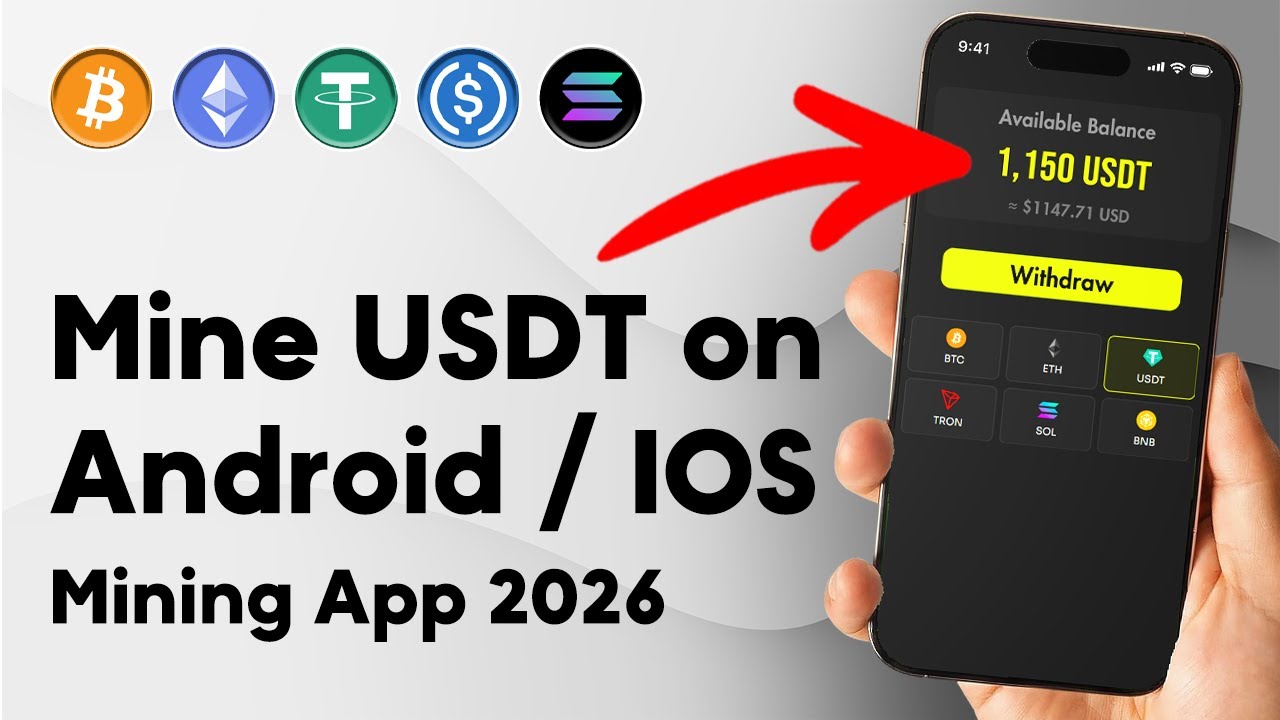Mine USDT on Android/iOS – Cloud Mining App 2026